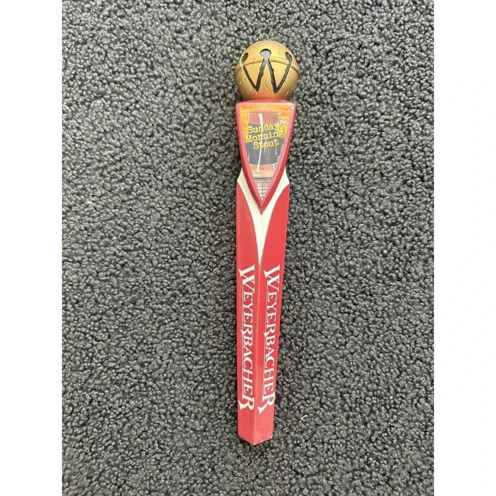 WEYERBACHER TAP HANDLE Craft Beer SUNDAY MORNING STOUT Brewing Co. 12 Inches